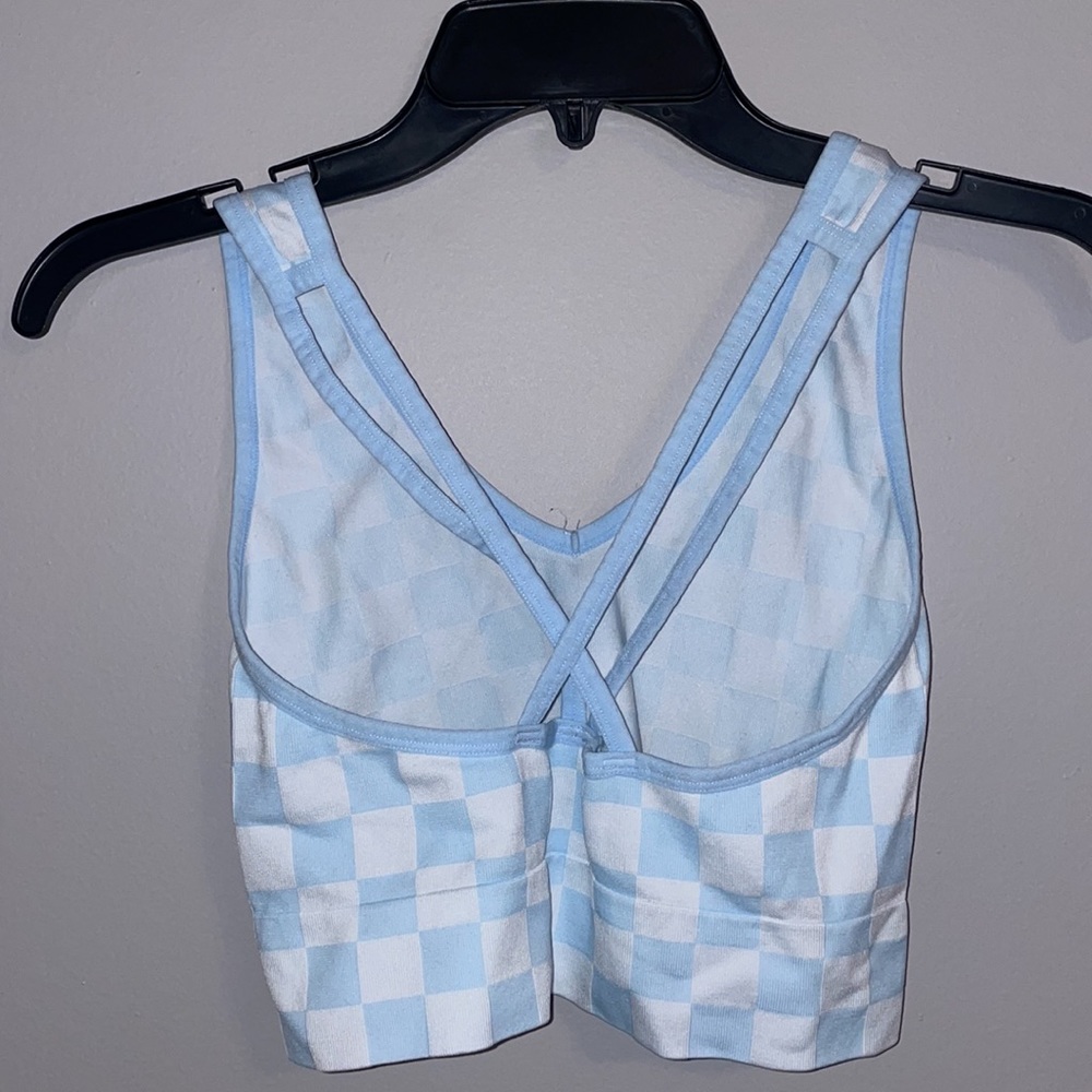 Blue&White Checkered Tanktop - Picture 2 of 2